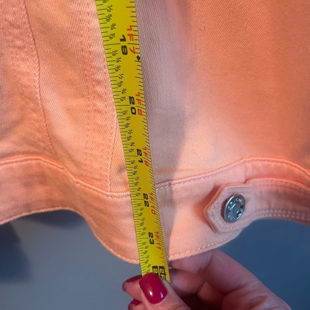 Chico's Vibrant Orange Jean Jacket - Picture 8 of 8